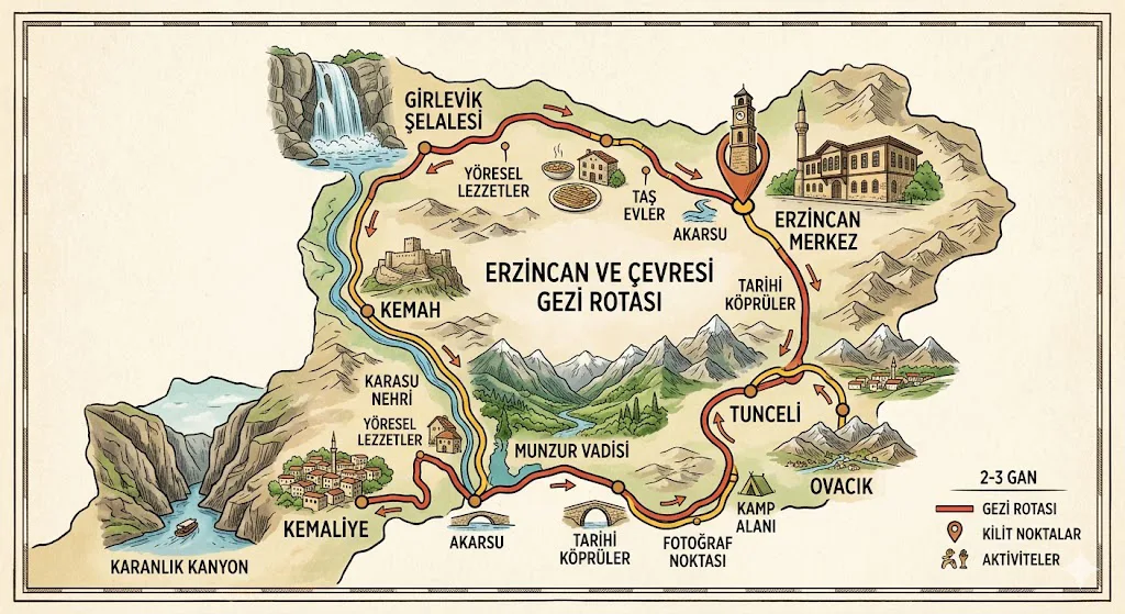 Erzincan'da 1 Günde Nereler Gezilir? Pratik Tek Gün Rotası