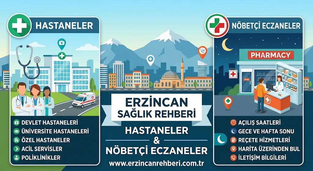 Erzincan'da Sağlık Hizmetleri: Hastaneler, Nöbetçi Eczaneler ve Acil Numaralar